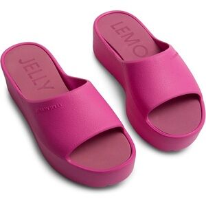 Lemon Jelly platform sandals